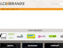 Tablet Screenshot of lcibrands.com